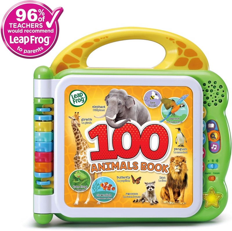 LeapFrog 100 Animals Book Baby Learning Toy Sounds Words Educational Kids Gift