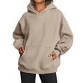 Women's Oversized Hooded Sweater With Pockets