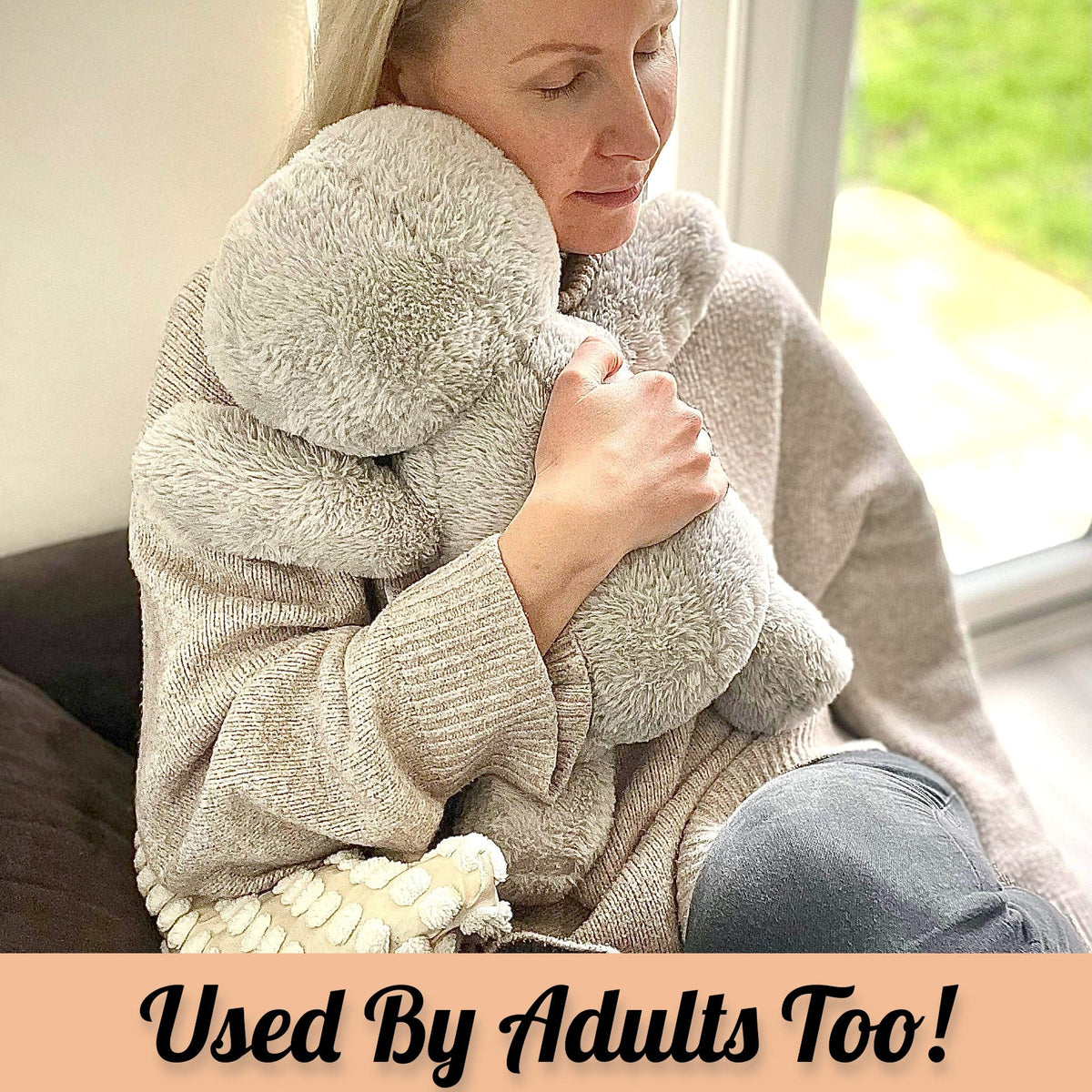 1.5kg Weighted Teddy For Anxiety - Sloth Weighted Stuffed Animal