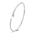 S925 Sterling Silver Snake Open Bracelet  Women Jewelry, Snake