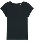 Organic Slub Rolled Sleeve T-shirt Womens