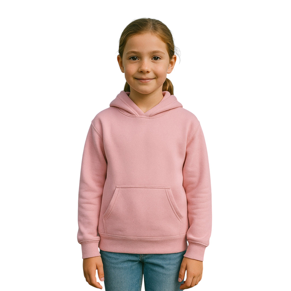 Kids Unisex Plain Hoodie – Soft Brushed Fleece | Urban Road