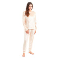Daisy Dreamer Women's Crushed Velvet Pyjama Set Soft Loungewear With Elasticated Waistband Premium Boutique Nightwear Multiple Sizes