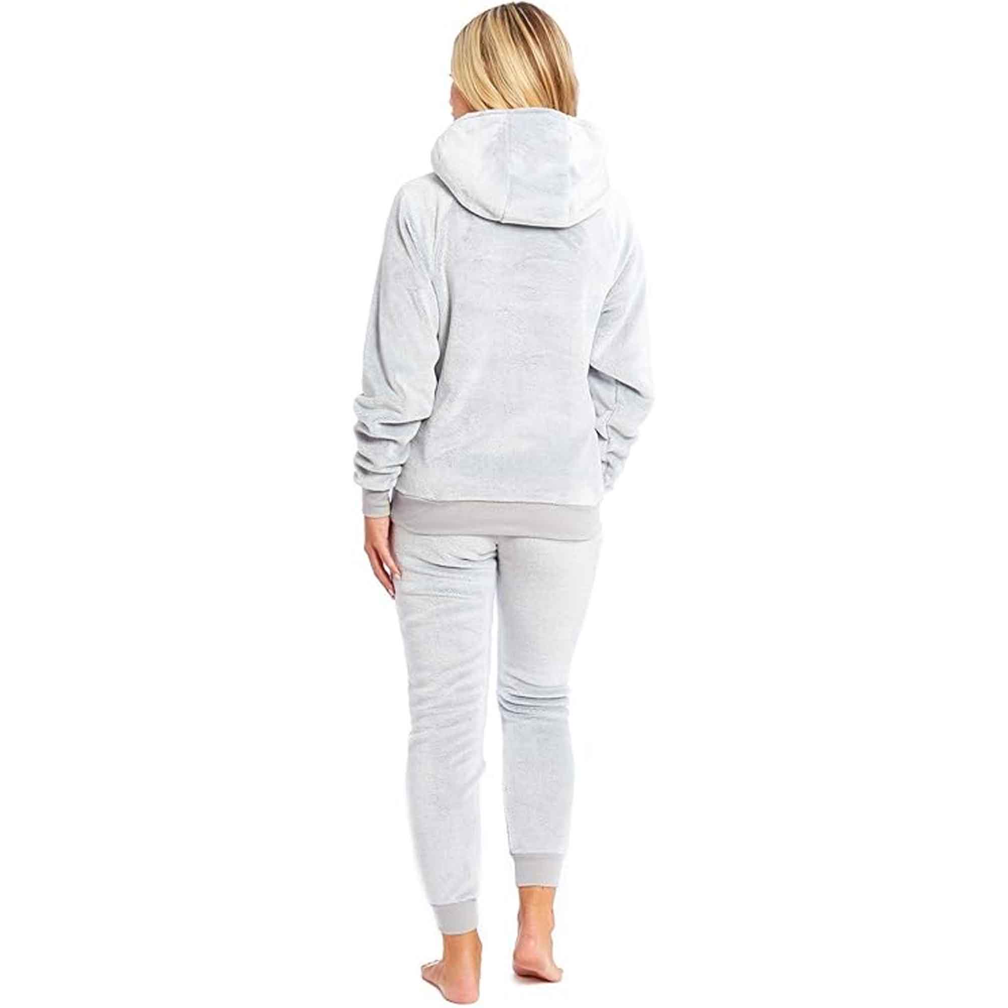 Daisy Dreamer Mother Daughter Sloth Hooded Fleece Pyjamas Set With Sherpa Lining Twosie Loungewear Embroidered Sloth Plush Design Multiple Sizes