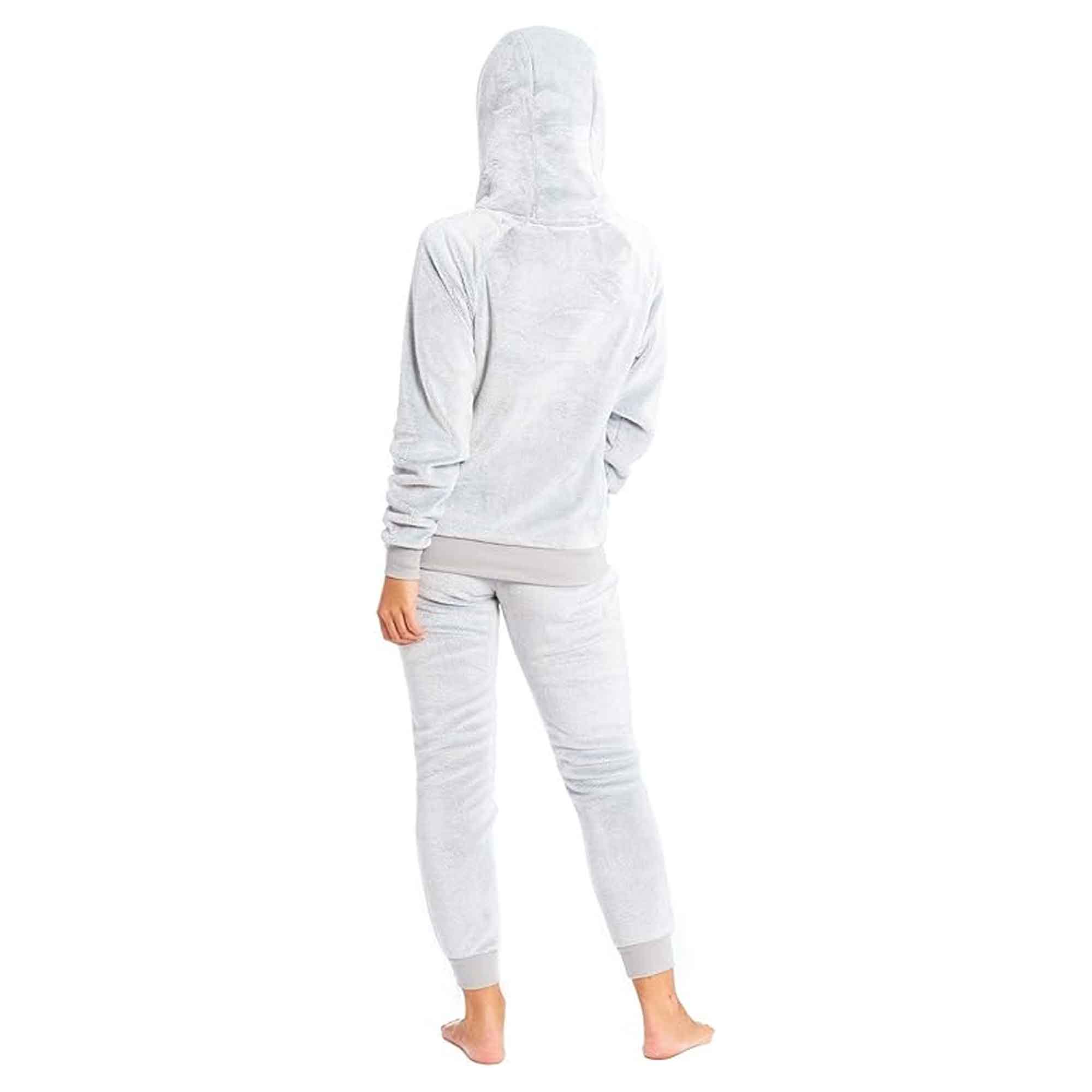 Daisy Dreamer Mother Daughter Sloth Hooded Fleece Pyjamas Set With Sherpa Lining Twosie Loungewear Embroidered Sloth Plush Design Multiple Sizes
