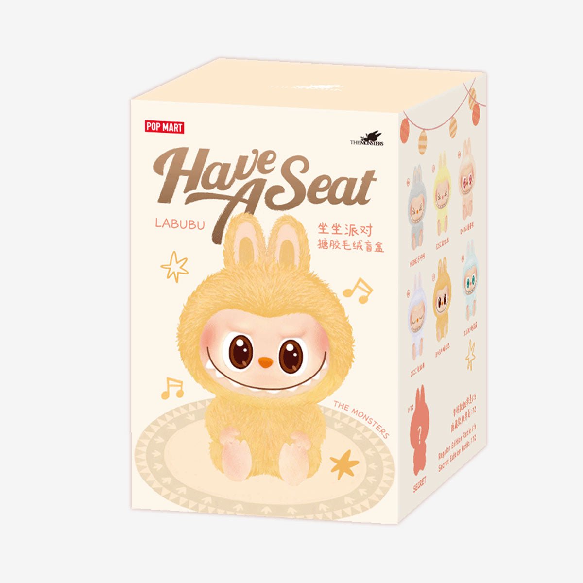 Pop Mart Labubu The Monsters ‘Have A Seat’ Vinyl Plush Pendant Blind Box