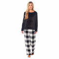 Daisy Dreamer Women's Buffalo Check Fleece Pyjama Set