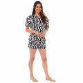 OLIVIA ROCCO Womens Cotton Pyjama Sets Leopard Zebra Prints Breathable Nightwear Loungewear Sleepwear Soft Comfortable Multiple Sizes Available