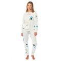 Daisy Dreamer Women's Fleece Pyjama Set Penguins And Polar Bears Long Sleeve Animal Print Sleepwear For Women Cozy Loungewear